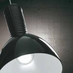 Kone Pendant Lamp E27/100w Glass Black