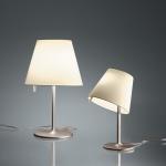 Melampo Lampe de table Grand max 2x52W Halogène (E27) Eco Bronze/Diffuseur Ecrú