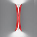 Cadmo Lampada da Applique LED 2x32w rosso/bianco