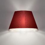 Choose luz de parede Estrutura Cinza Alumínio Difusor polipropileno Vermelho