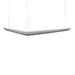 Mouette luminary Pendant Lamp asymmetric T16 G5 2x24w + 2x54w no dimmable cable 6m white opal