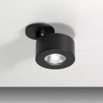 Favilla Wall lamp/ceiling lamp 1 LED x 9 W Recessed Black Matt 3000k 24