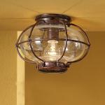 Maine C1 ceiling lamp Lacquered rústico E27 11W (LED) o 60W (HA)