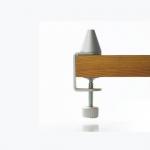 Petite Accessorio base C per Lampada da tavolo tipo Di base gag Alluminio Mate