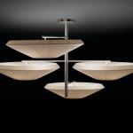 Siam - 4 lights (Solo Structure) Lamp Pendant Lamp without lampshades E27 22w Nickel Satin