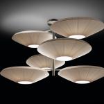 Siam - 6 lights (Solo Structure) Lamp Pendant Lamp without lampshades E27 22w Nickel Satin