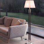Ema - Floor Lamp (Solo Structure) Floor Lamp without lampshade E27 46w Ní­quel Satin