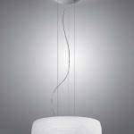 Inari Lamp Pendant Lamp E27 46w Chrome Glass opal Grabado