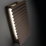 Lineana - V Wall Lamp Outdoor 26w LED Brown Grafito