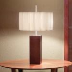 Mani - Mini (Solo Structure) Lampe de table sans abat-jour E27 46w Ní­quel hêtre Wengue