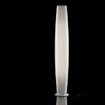 Maxi - 03 Floor Lamp E27 46w níquel Satin LED Dim lampshade Cinta white