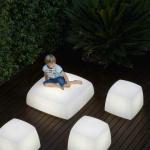 Lite cube asiento/lámpara weiß (calido 2700ºK)
