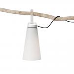 Sasha 1 Pendant Lamp /Pie Outdoor IP66 41cm 1x18w E27 White