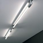 Roof C/W I 130 luz de parede/lâmpada do teto Alumínio Satin + Kit de emergência
