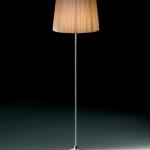 Royal F lámpara di Lampada da terra cavo Marrone E27 1x150w Paralume Beige