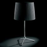 Royal T Lampe de table Oversize câble Noir E27 1x100w abat-jour noir