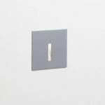 Inlet MS Square 1x1w LED white cálido 3000ºK Recessed wall white