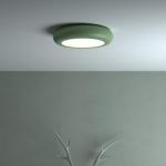 Emma luz de parede/Plafon metalico Verde palido
