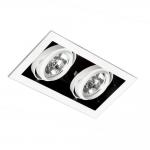 Gingko Recessed Ceiling adjustable 2xQR-111 100w Black