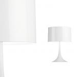 Spun lumière T2 blanc DIM Lampe de table