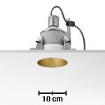 Kap 105 Downlight 105mm diametro per QT 12 Lampada 50w bianco