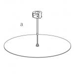 Amax Accessory Kit Disc of closure for Pendant Lamp Large with Dipstick ø90x30/50cm