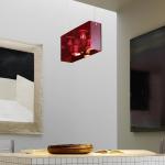 Duplex Pendant Lamp 40x10 + 200 4x50w (HA) E27 Red