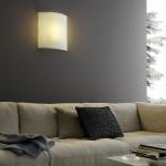Simple White Wall Lamp white opalino 1x36w 2g10