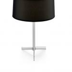 Leila Table Lamp ø26cm G9 75w Chrome lampshades fabric black