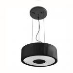 Spin Pendant Lamp 75cm 5xE27 max30W - Chrome Diffuser Black opal