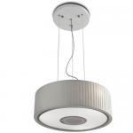 Spin Pendant Lamp 100cm 7xE27 max30W - Chrome Diffuser white opal