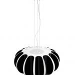 Blomma Lámpara Colgante E27 3x23w - negro