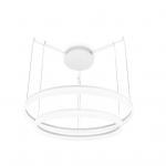 Circ Lâmpada pingente circular Duplo 60-80cm LED 53W - Branco mate