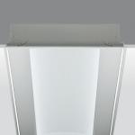 base lighting Recessed with cárter liso, electronic equipment and light emergency with invertidor T16 2x54w