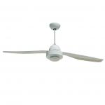 Libellula Fan 127cm with light LED 17W 2 blades Transparent with remote - white
