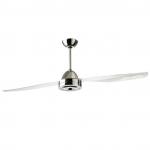 Libellula Fan 127cm without light 2 blades Transparent with remote - Grey