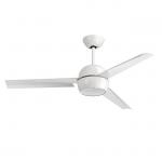 Noos Fan 116cm without light 3 blades metal white with remote - white