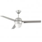 Noos Fan 116cm with light LED 17W 3 blades metal Grey with remote - Grey