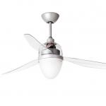 Swing ECO Fan 127cm light 25w 3 blades Transparent without mando - Grey/Transparent