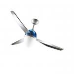 Swing ECO Fan 127cm light 25w 3 blades Transparent without mando - Grey/Blue