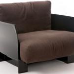Pop sofa Fabric lino Structure Transparent 3 seater