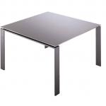 Four Square Metallic Table 128cm