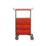 Mobil container with wheels and handles + 1 Module 4 drawers 67x98cm
