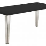 TopTop mesa de comedor 190x90cm rectangular Superficie de Cristal