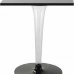 TopTop table for Dr Yes tablero cuadrado, leg and base round 70cm