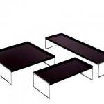 Trays low shelf rectangular 80x40cm