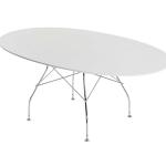 Glossy ovaler Tisch 194x120cm Polyester