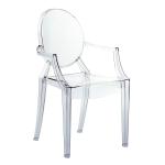 Louis Ghost chaise Transparent Verre (4 unités d´emballage)