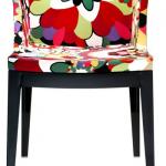 Mademoiselle Chair Structure Black Missoni fabric