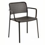 Audrey chair with arms Aluminium varnished (2 units packaging)